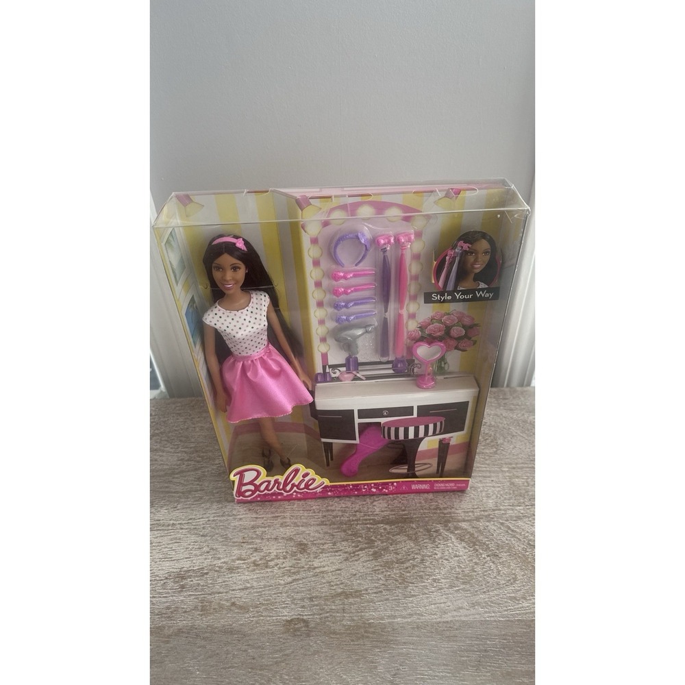 NEW Barbie Nikki Doll You Can Be Anything Hair Accessories Salon Set New In Box - Picture 13 of 15